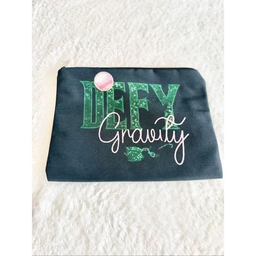 Defy Gravity Wicked Witch Makeup Bag Cosmetic Pouch Travel Organizer